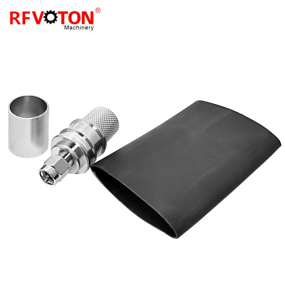 Factory Supply Sma Male Plug  Waterproof EZ Non Solder Welding  LMR600 Cable Rf Coaxial Converter Coax Connector Rohs in Stock