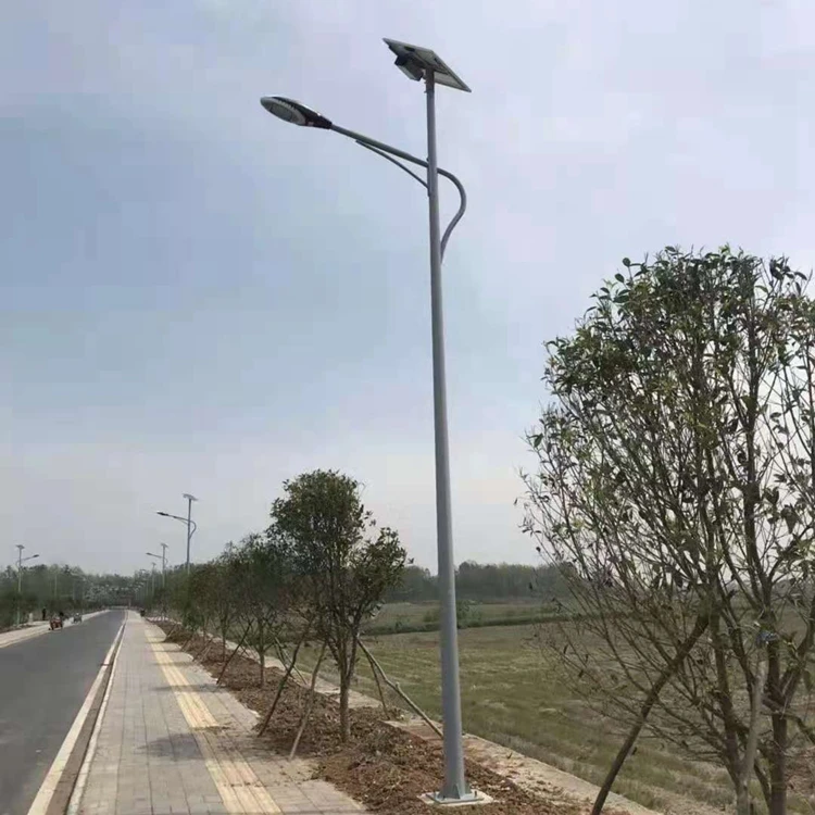 Low Power Consumption 30w LED Solar Street Lights With 90w Solar Panel IP65