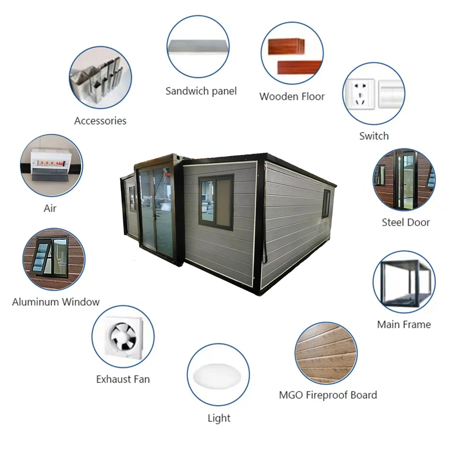 20Ft 40Ft Prefab Expandable Container House 20Ft 40Ft Prefab Expandable Container House