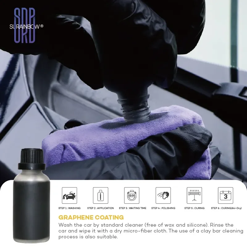 Surainbow Private Label Ceramic Coating 20H Graphene Ceramic Coating Car Scratch Repair