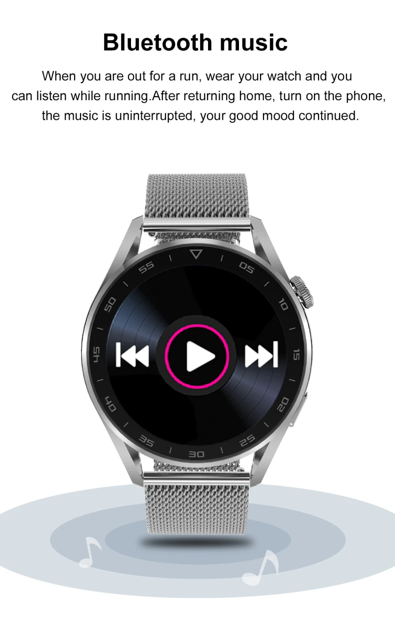 DT3 Pro Smartwatch 1.32 inch Full Round Screen Smart Watch Calling Wireless Charger Rotation Button Wearpro APP DT3 Pro Watch (20).jpg