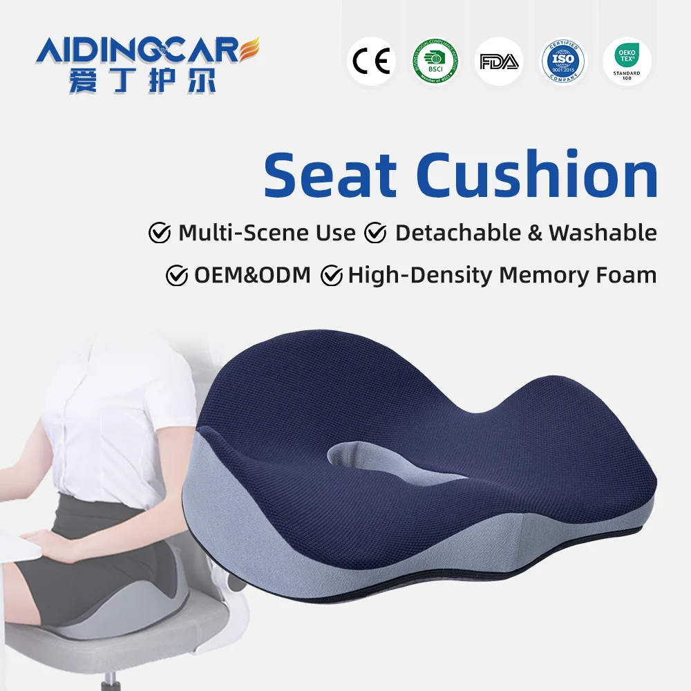 Wholesale Thick Coccyx Tailbone Relief Chair Pad with Non-Slip Back Me - product detail 1