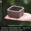 Thick style-Plastic-9cm x 9cm x 5cm-sandalwood color