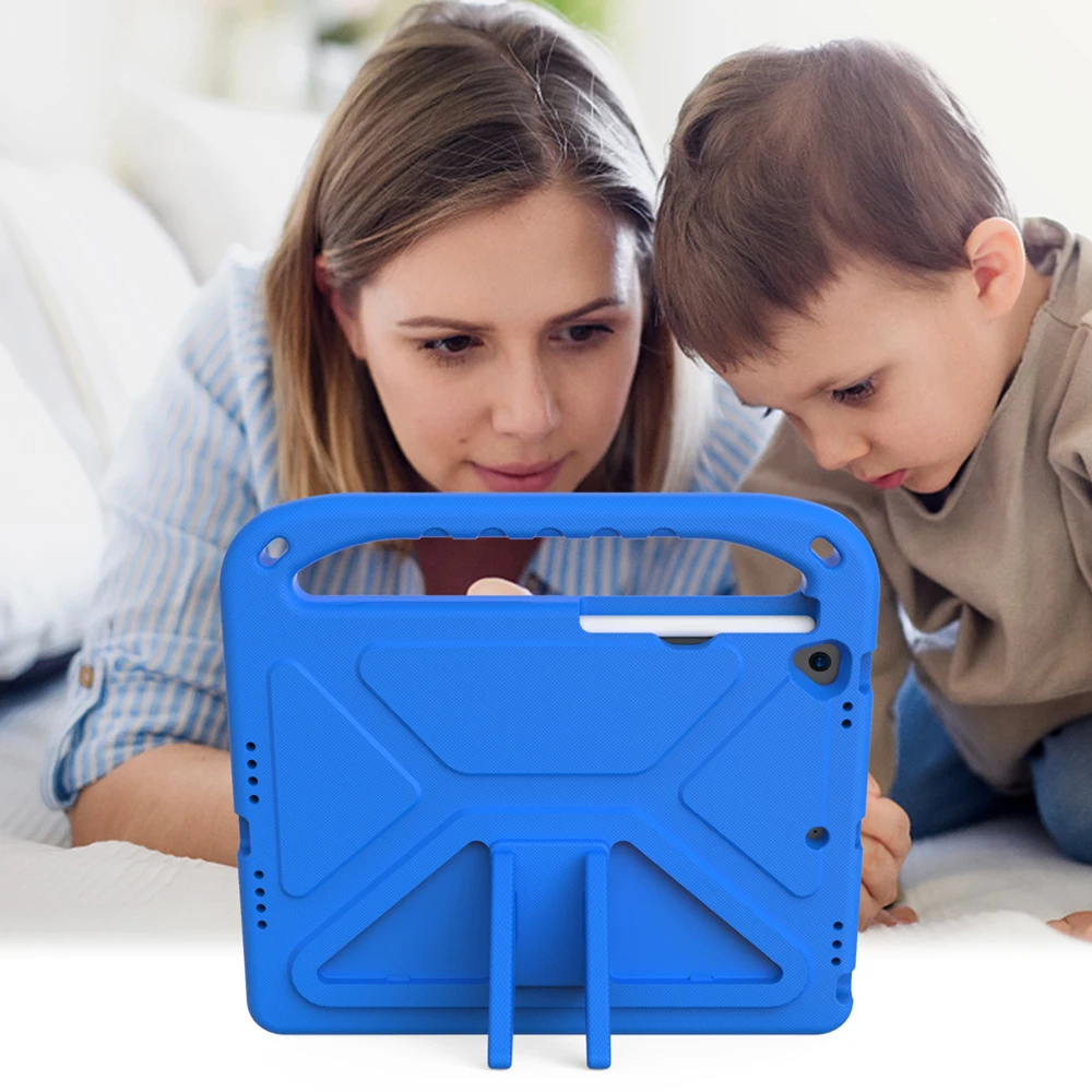 product laudtec shockproof eva tablet case compatible for ipad 10th  11th kid safe drop proof protective cover with anti slip text-5