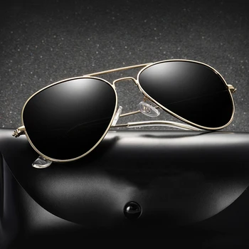 Men's Retro-Frog Hipster Pilot Sunglasses Custom Logo polarized sunglasses men Acetate and PC Frames for Drivers