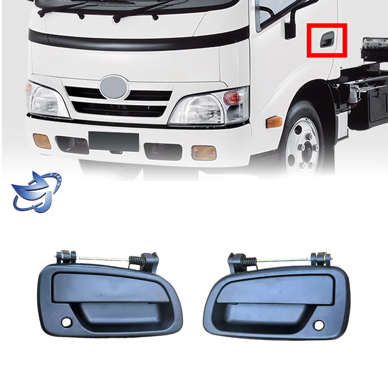 Hino 300 Outside Door Handle - High Quality Black Plastic