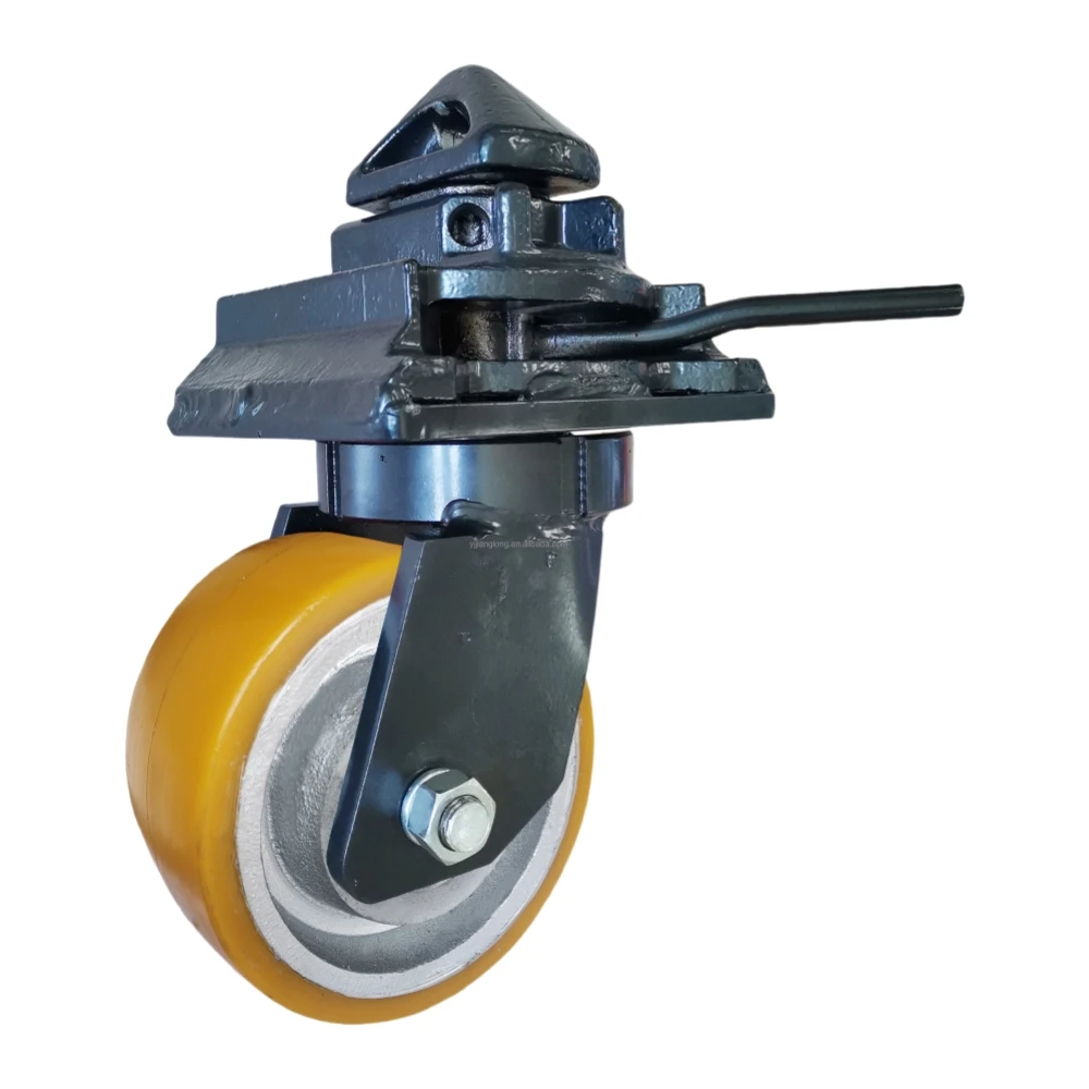 Alibaba.com: 3800 Kgs cast iron PU container caster wheel, single wheel ...