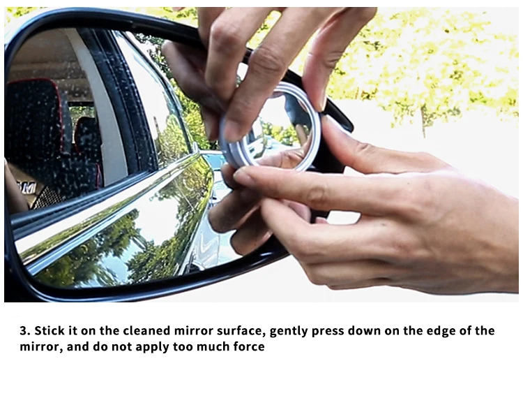 Universal HD Blind Spot Mirror Wide Angle Adjustable Rotating Rearview Mirror Small Circular Mirror Car Parts and Accessories