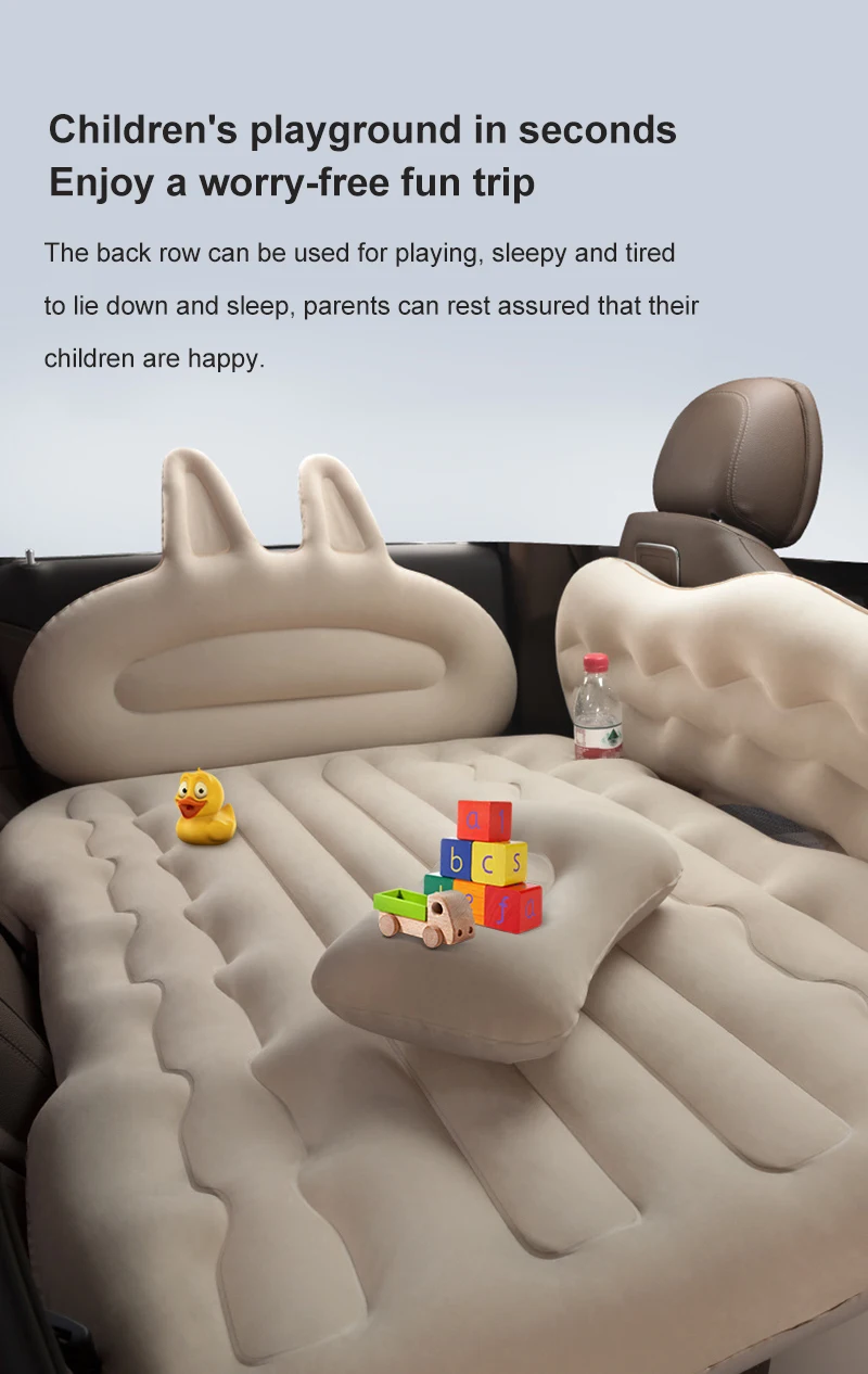 High Quality Flocked Flocking Pvc Material Air Mattress For The Car