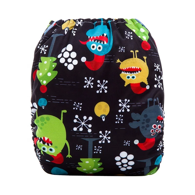 Оптовая продажа супер мягкие многоразовые стираемые тканевые подгузники бамбуковый уголь анти-протекающие