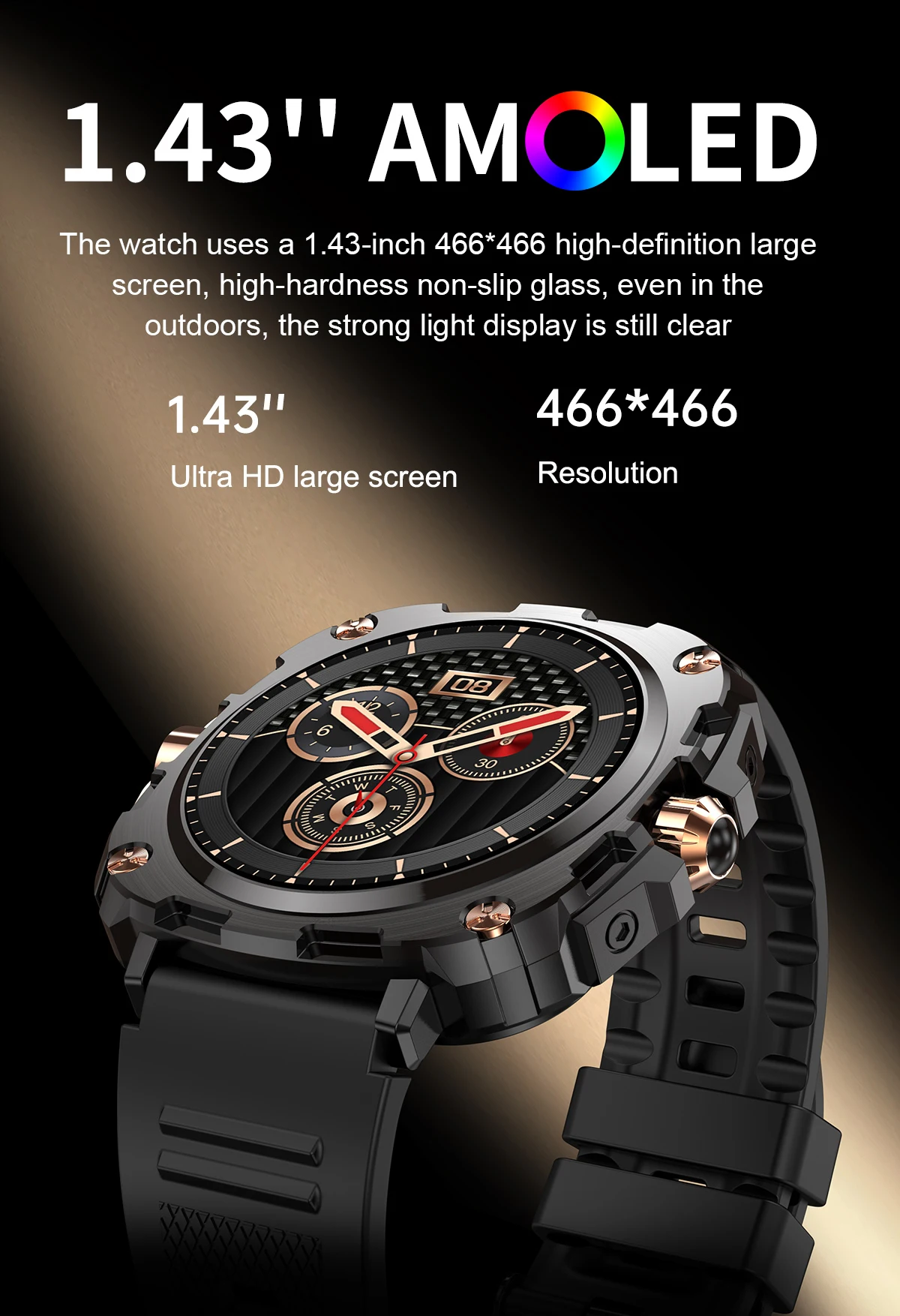 If you are searching for a supplier of a product with perfect quality control and highly competitive prices, which gives you an advantage in expanding your local market, then contact us now!  Competitive suppliers of  2026 AK71 Relojes Smart Watch 1.43Inch AMOLED Rotary Button BT Call Health Monitoring Men's Outdoor Sports Smartwatch