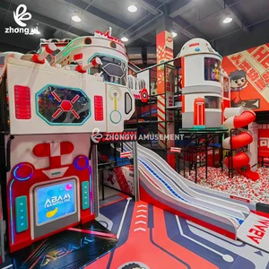 Large Indoor Soft Play Equipment with Maze Game for Kids for Home & School Durable Wooden Fiberglass Material for Shopping Malls
