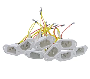 Factory Wholesale Three-Pin Rice Cooker Socket with Wire Plug-In Power Source for Household Use Spare Parts for Rice Cooker