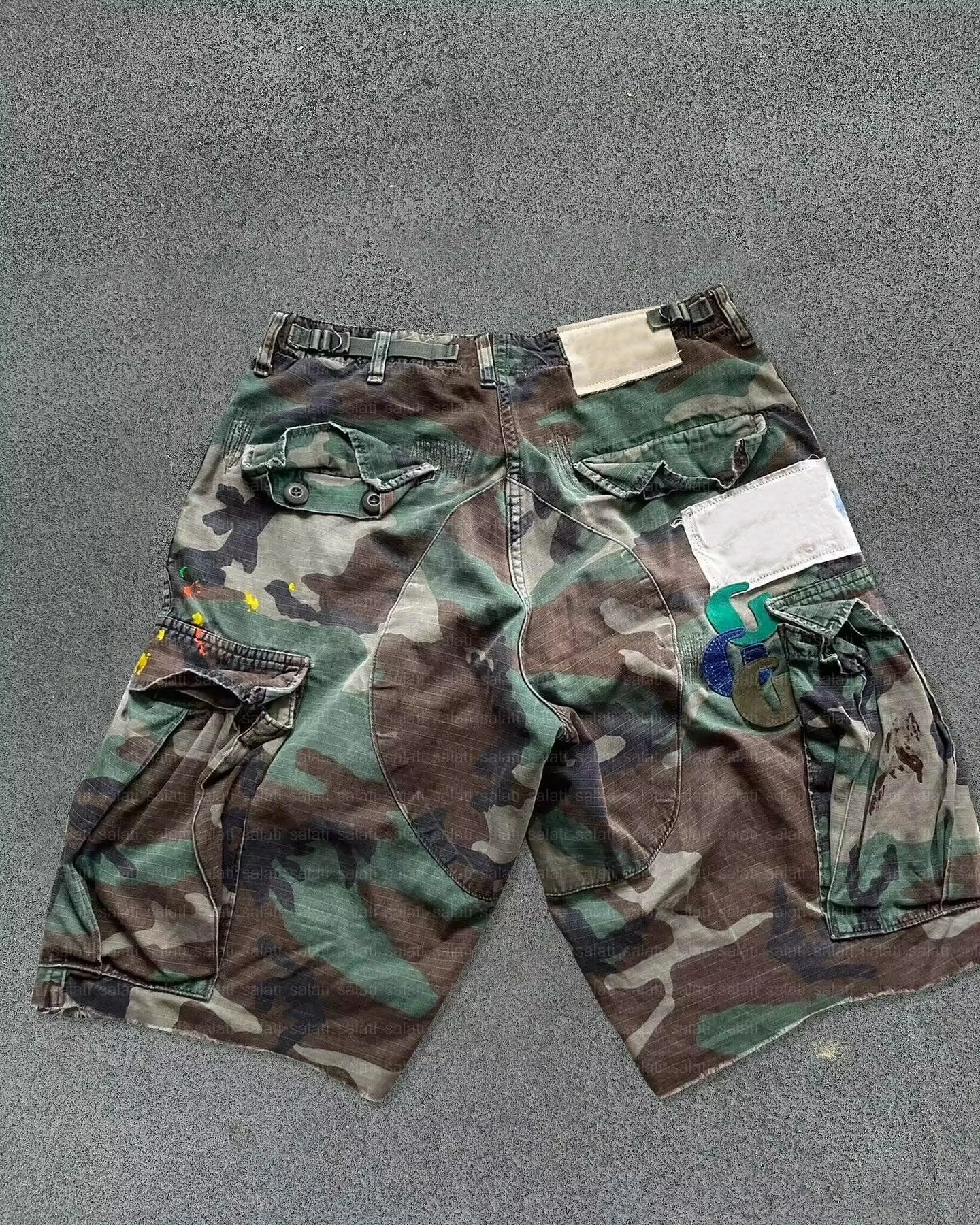 Man Short Manufacturer Streetwear Summer Vintage Baggy Oversized Cotton Sublimation Printed Camouflage Camo Cargo Shorts for Men gallery 4