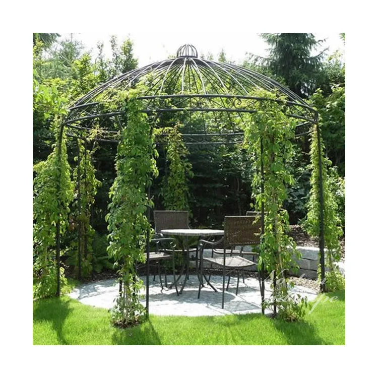 High Quality Handmade Western Style Welding Iron Gazebo for Garden Wedding Decoration