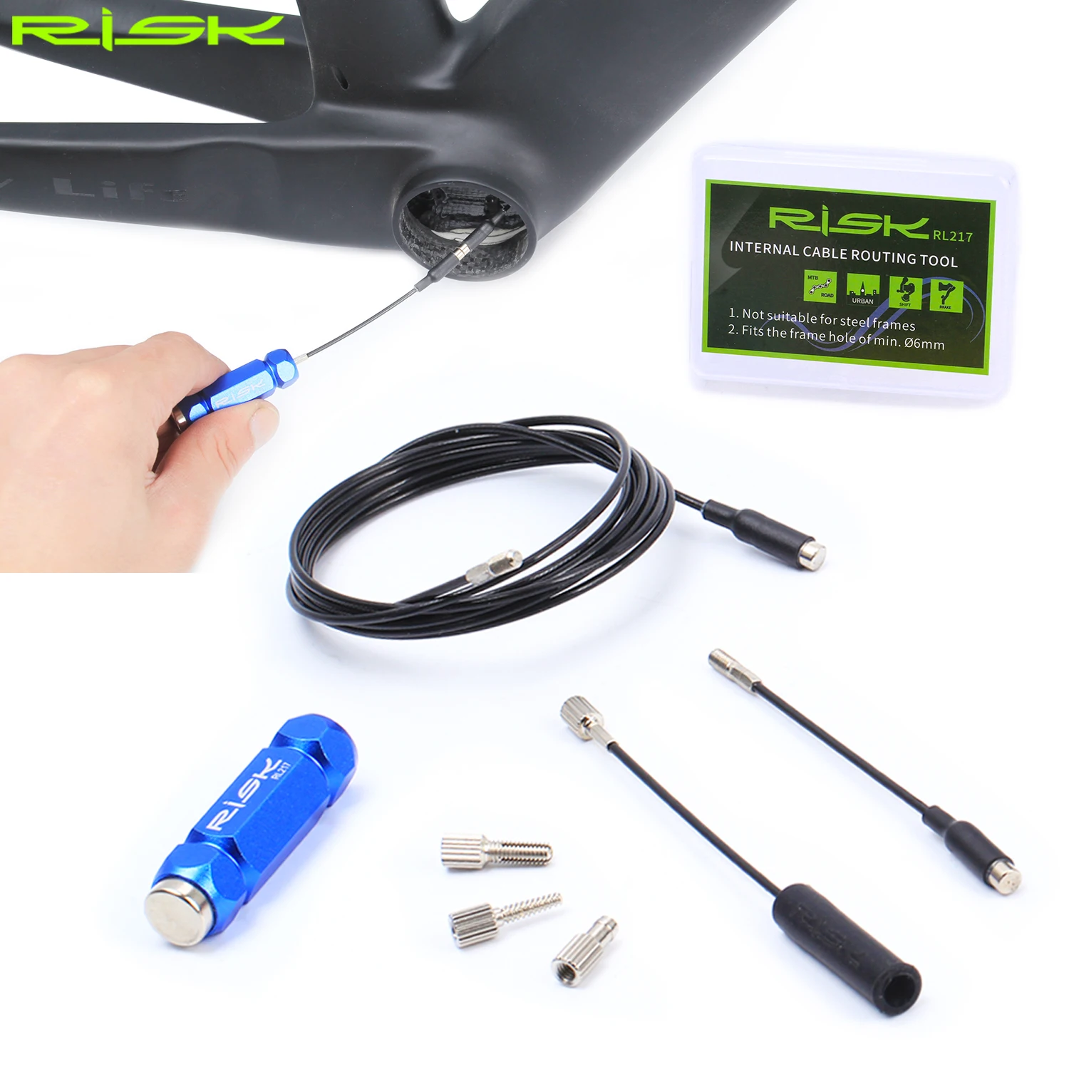 Risk-herramienta De Enrutamiento De Cable Interno Rl217,Marco De Carbono  Para Bicicleta,Guía De Cable Interno,Herramientas Magnéticas Para Bicicleta  De Montaña Y Carretera - Buy Bicicleta De Herramienta Para Cables,Bicicleta  Interior Herramienta 