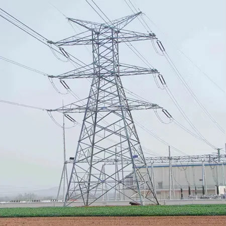 product factory price  steel lattice electric power tower 132kv transmission line tower for power grid transmission line construction-8