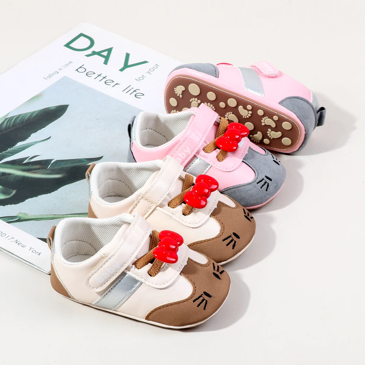 New Arrival Spring Autumn Anti-slip Sports Baby Toddler Girls Shoes 2025