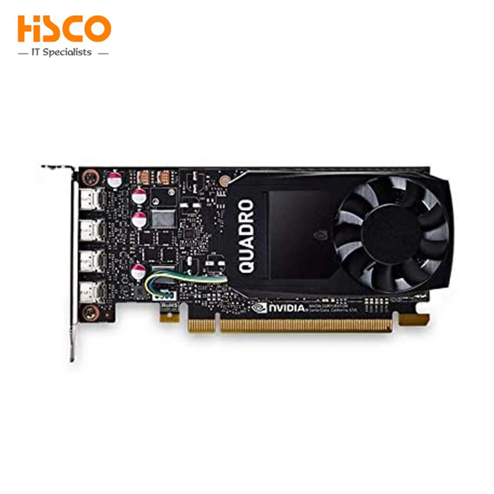 GPU Video Graphics Card Quadro P1000 4GB GDDR5 Low Profile 4 DP Mini