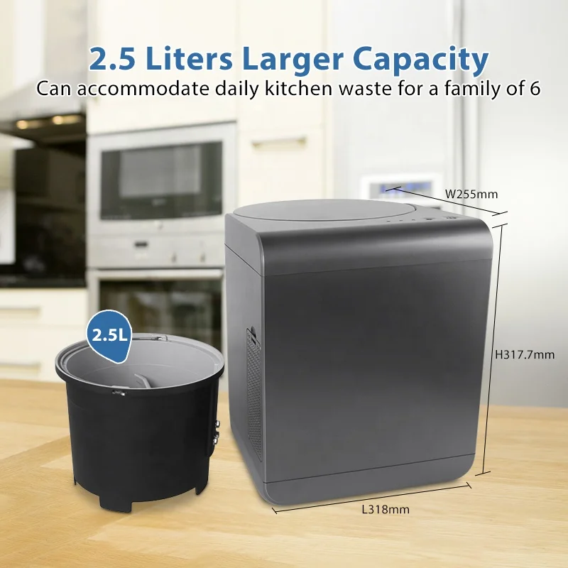 Portable Food Waste Processor Garbage Disposal Kitchen Waste Disposer for Home