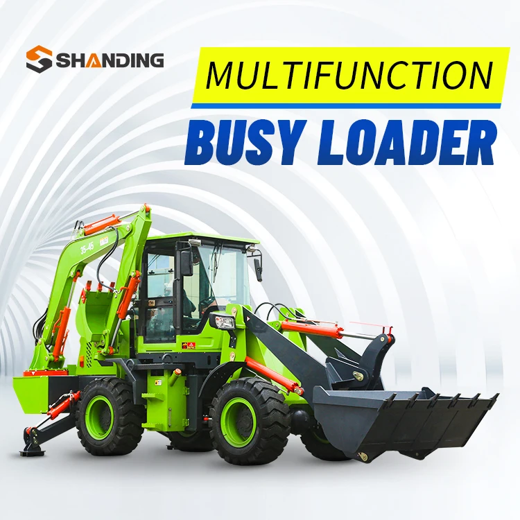 Cheap  Front Loader Backhoe Mini Small Compact Tractor Hydrostatic Transmission Wheel Loader for Sale