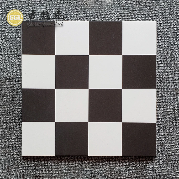 Porcelain White And Black Square Porcelain Mosaic Tile For Floor