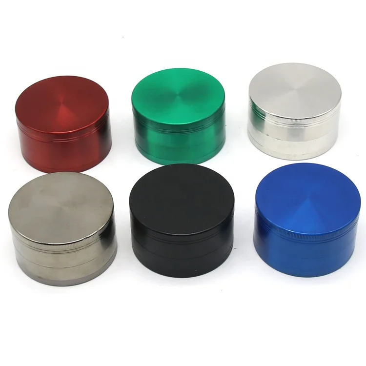 Оптовые продажи от производителя, изготовленным на заказ логосом Высокое качество зарядное устройство для авто с контрастным алюминиевым ободком сплав 63 мм/55 мм/50 мм 4 слоя травы измельчитель табака