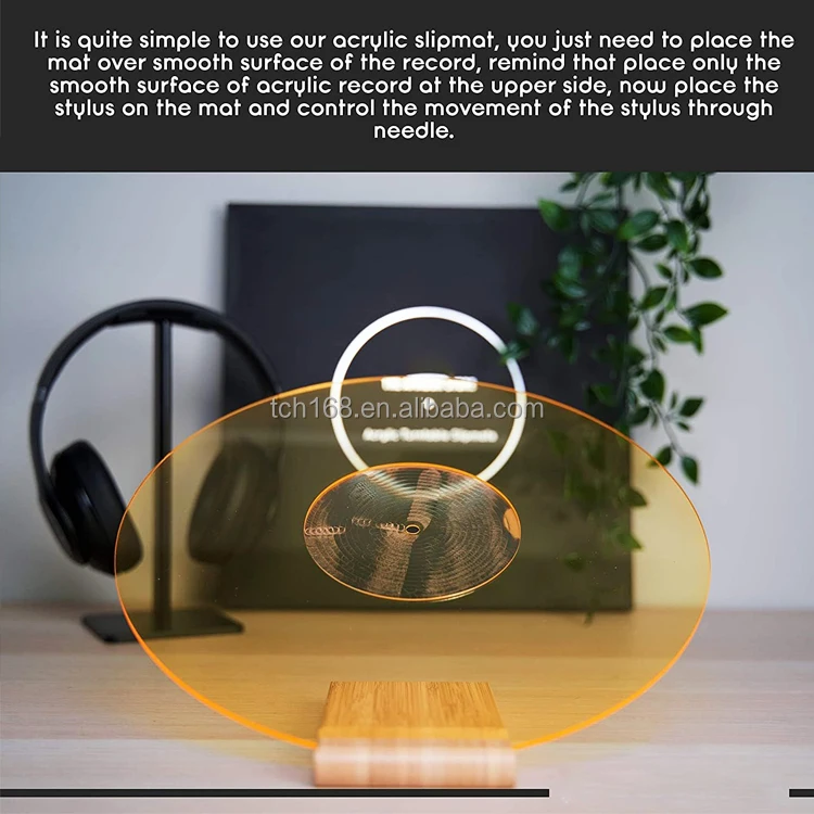 Acrylic Platter Upgrade For Project Debut Record Player Frosted Lucite