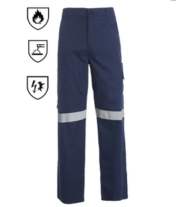 FR Pants for Men Cargo Flame Resistant Pants(2112&CAT2) 100% C 7.5oz Utility Fire Resistant Work Pants Frc Clothing