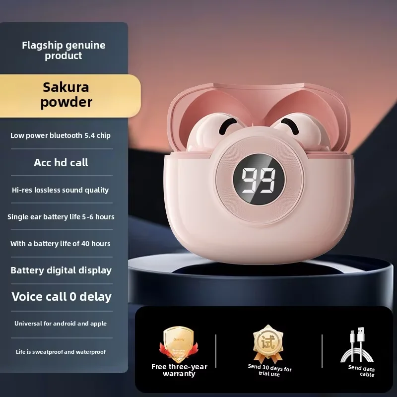 High Quality In-Ear Sports TWS Earbuds 5.3 IPX5 Waterproof JL Chipset LED Indicator Touch Control Low Latency Deep Bass OEM