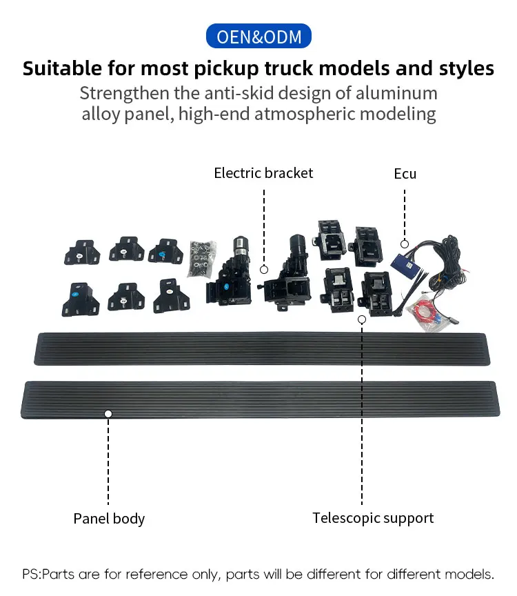 Hot Sale Accessories Aluminium Alloy Power Threshold Electric Side Step for Chevrolet Silverado Sierra Running Board manufacture