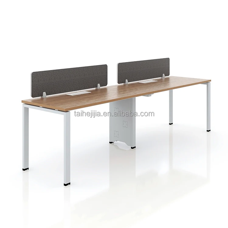 Modern Open Modular Multiple People Workstation Office Desk Furniture Design Work Office Table with Metal Leg for Office Space