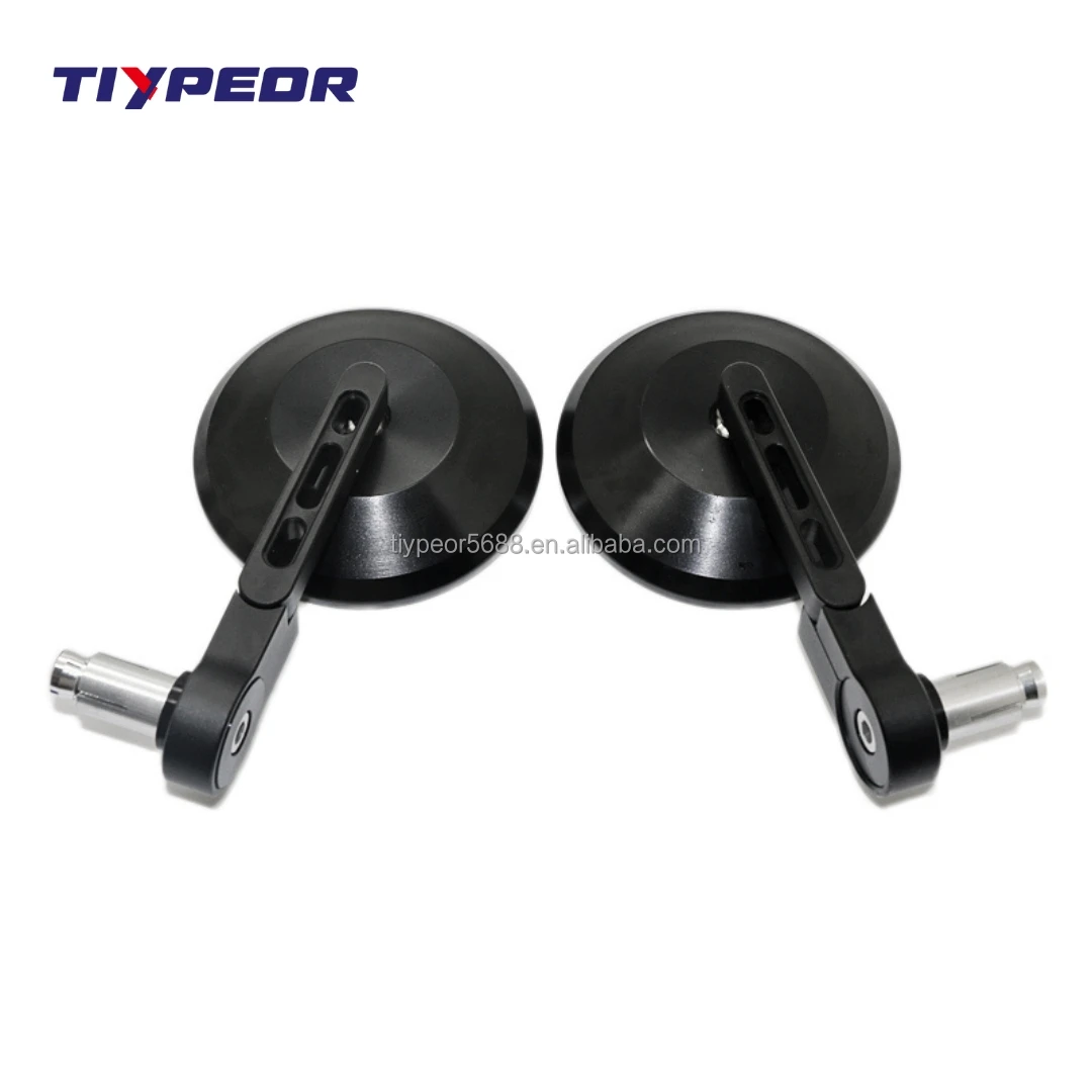 product tiypeor motorcycle mirror e mark approval cnc aluminum 105mm round large rear view mirror for motorcycle vehicle side mirror-6