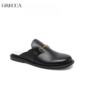 Customizable High Quality Ladies Casual Flats Latest Mules Sandals Shoes for Women