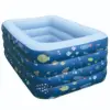 Doodle fish pool-deep sea blue-14011075cm