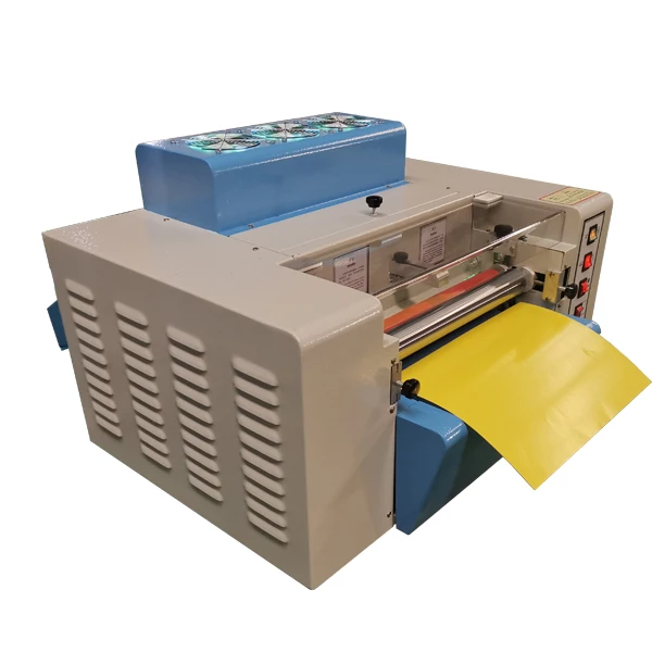 DOUBLE 100 Small Size Desktop  Paper UV Coating Machine Digital Full UV Varnish  Mini Uv Coater Table Top  Machine Desk