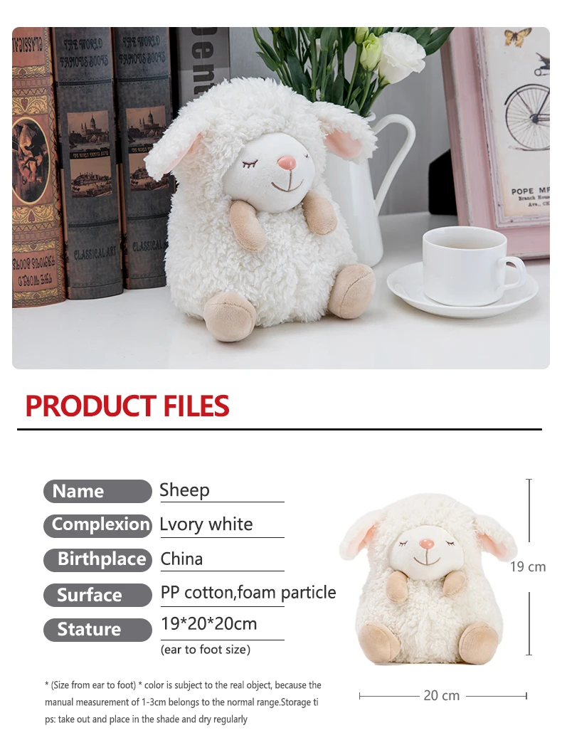 OEM ODM Custom Cute plushie Lamb newborn Stuffed Animal There are many colors soft bulk knit Sheep doll Plush Toy