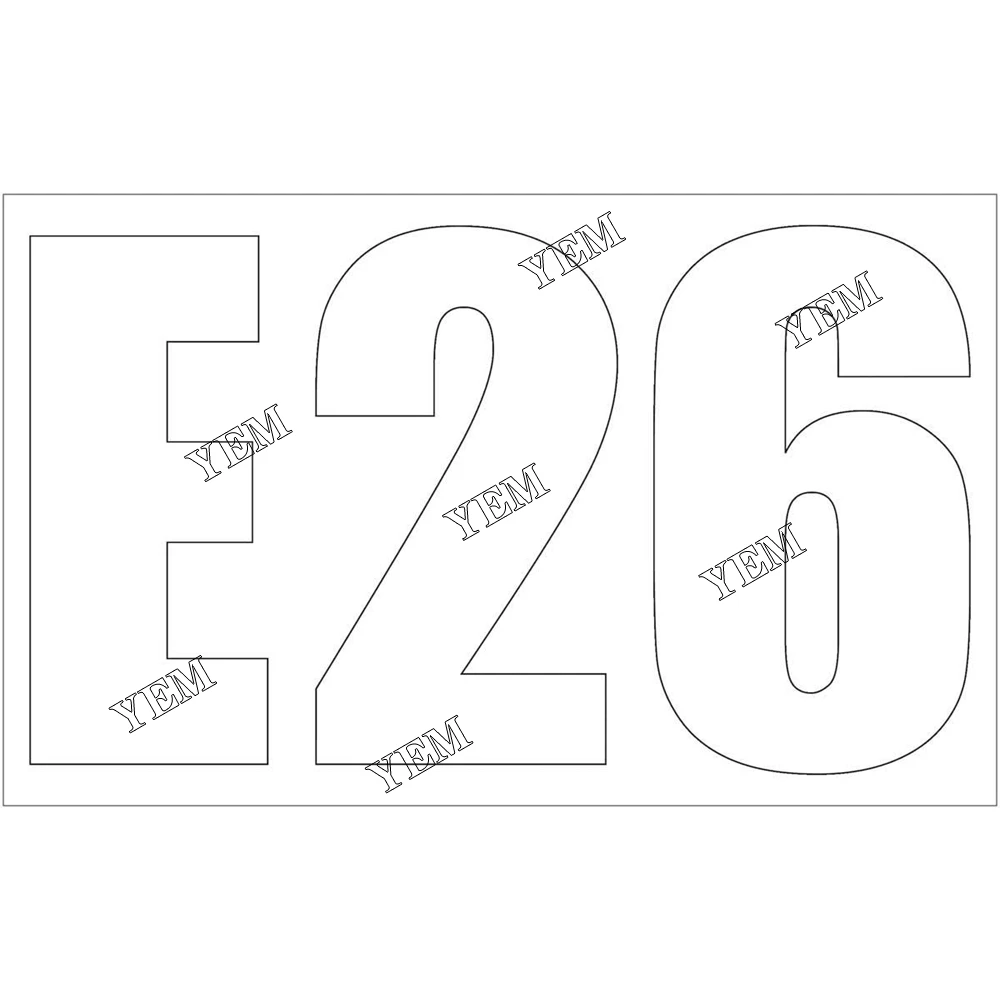 Part No. 7200748 Model E26 Decal Fit for Bobcat 2