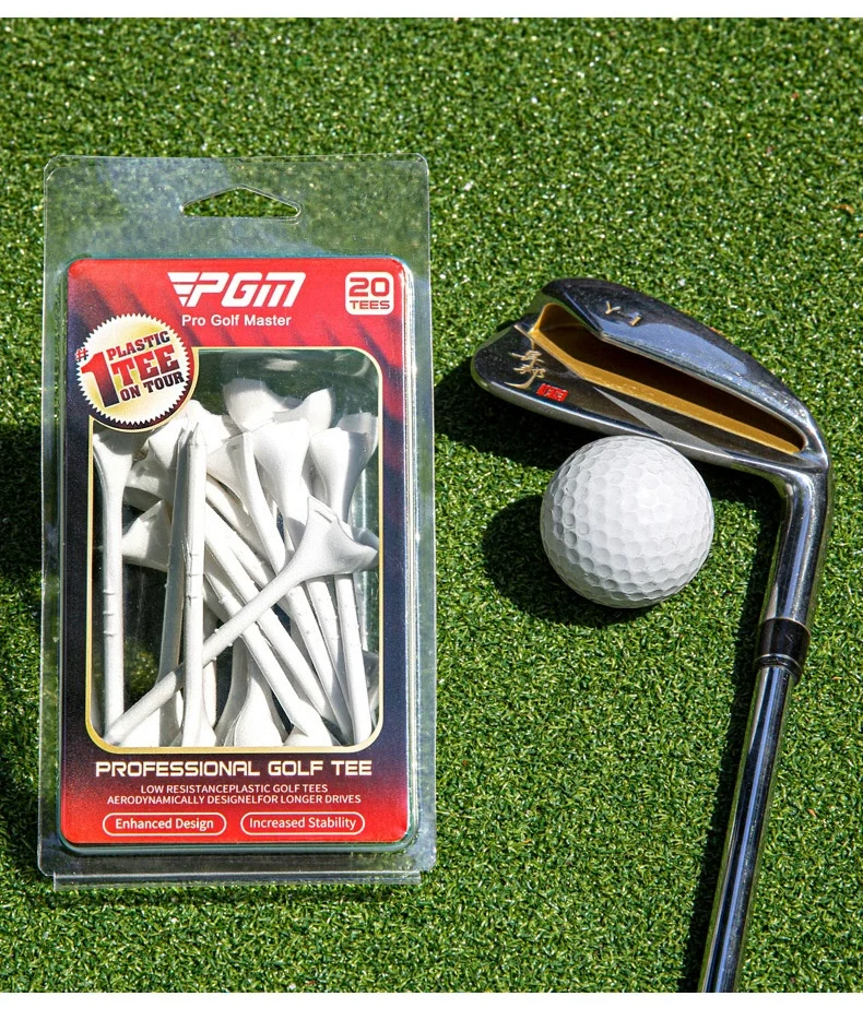 PGM QT031 custom logo packaging plastic golf tees durable tilt 10 ...