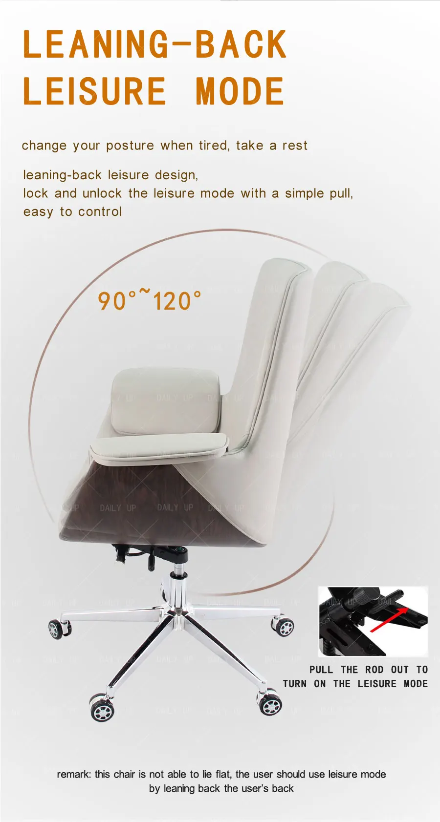 Factory Sales Swivel Office Chair Meeting Room Ergonomic Conference Chair PU Leather Lifting Computer Chair for Working at Home