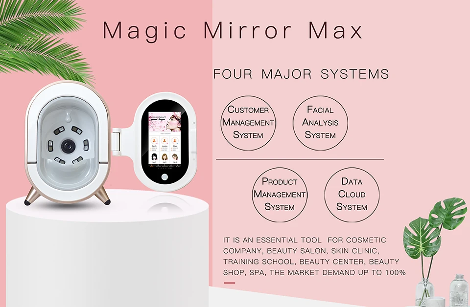 Korea Facial Skin Analysis System Magic Mirror Machine M9 Facial Tester Skin 4D Camera Analyzer for Skin Care Best Sellers F