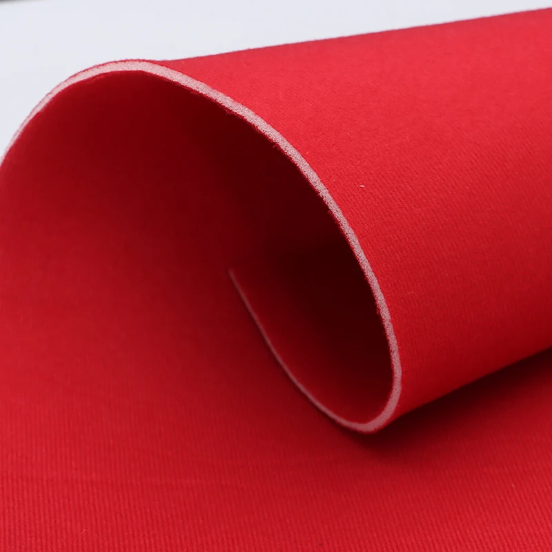 Dostosowana kolorowa welwetowa foliowana tkanina z pianki poliestrowej, odpowiednia do opasek do immobilizacji złamań/sprzętu ochronnego sportowego/na kolana