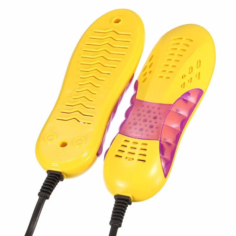 New Electric Shoes Dryer Warmer Deodorant Heating Dry Footwear with fan yellow 