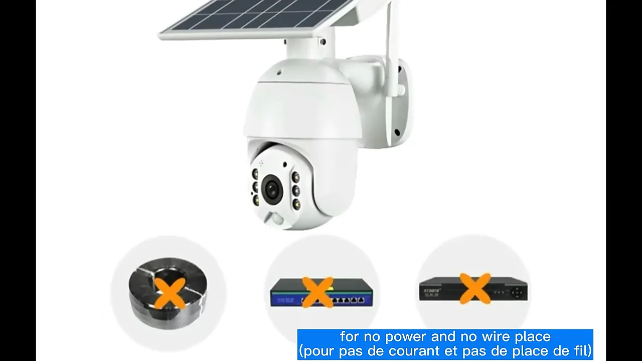 Factory Wholesale Ubox/icam Solar Wifi Camera Price Pantilt 4g Solar