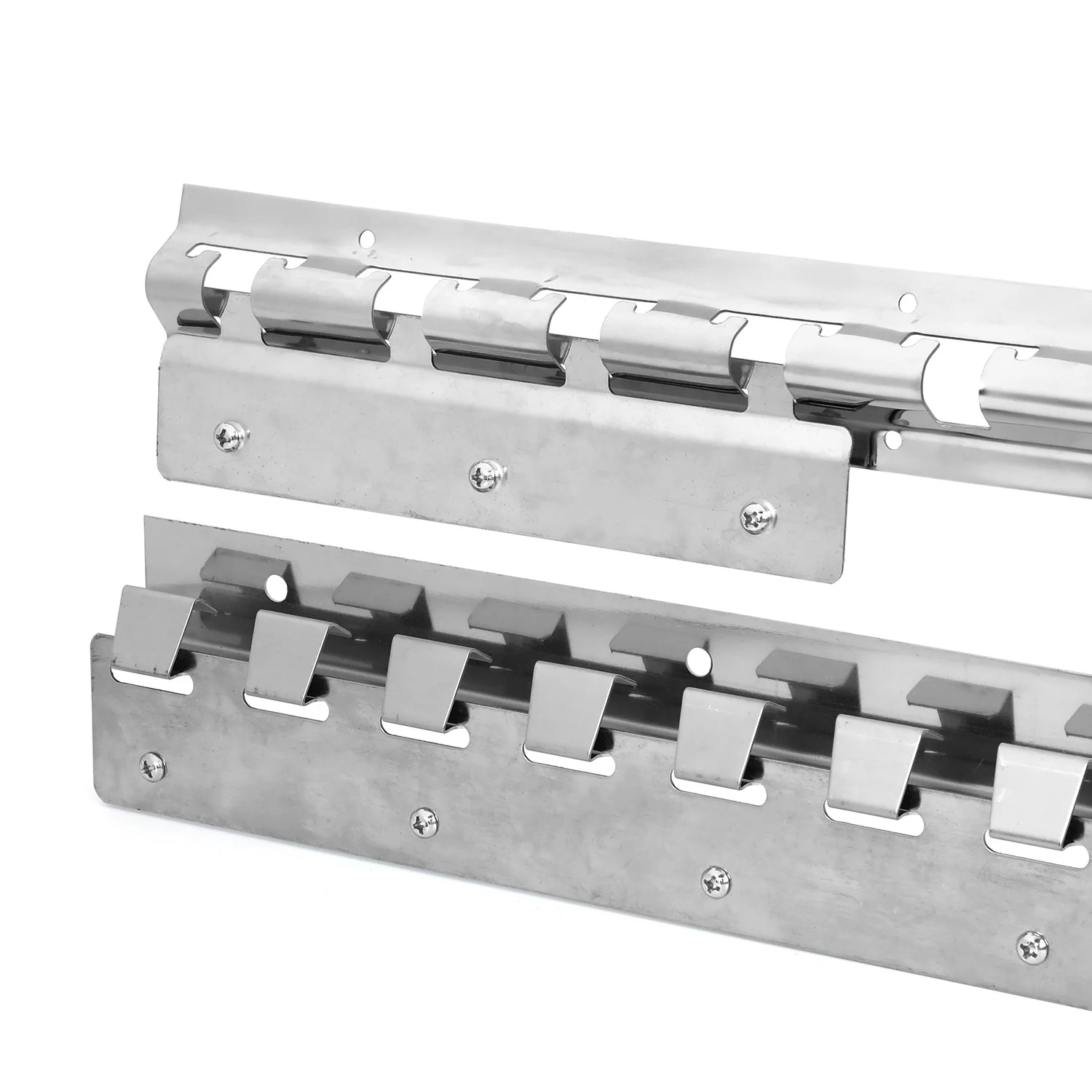 High Quality Anti-rust Reinforced PVC Curtain Kit Hardware Hanger Rail for Strip Curtain Stainless Steel Hanger and Clip