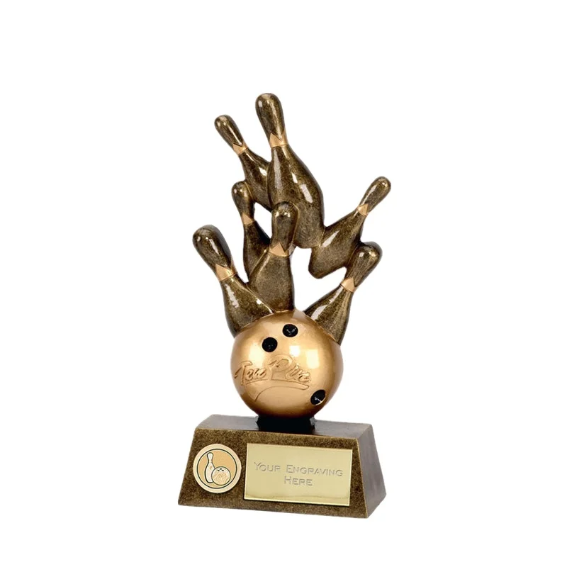 Polyresin Funny Ten Pin Bowling Trophy Awards Buy Funny Trophy,Ten