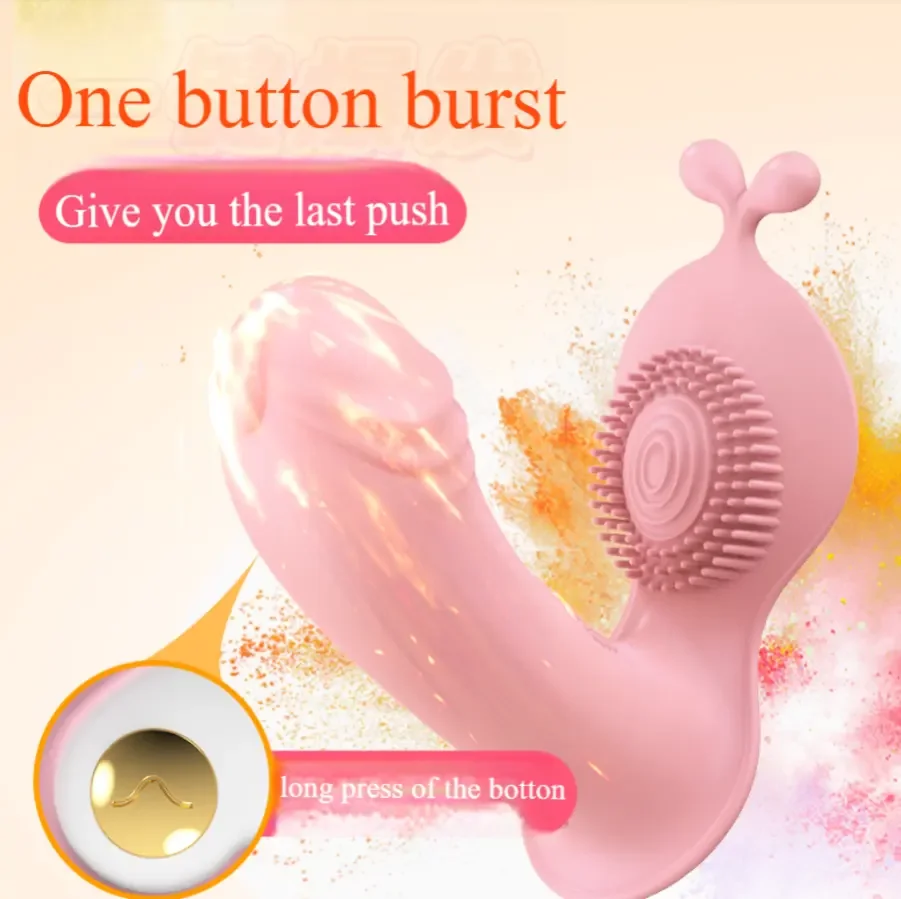 Remote control panty vibrator front and side view