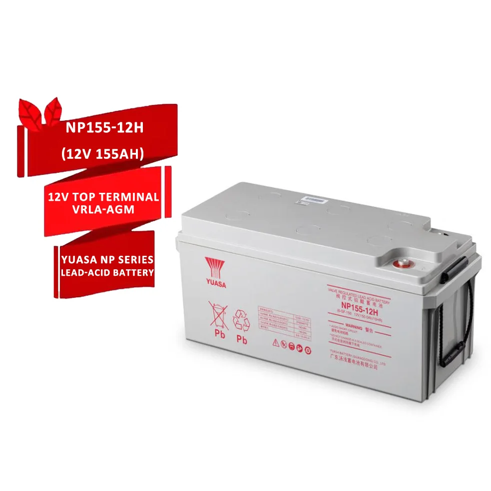 YUASA NP155-12 12V 155Ah Battery Rechargeable VRLA Battery for UPS Uninterrupted Power Supply