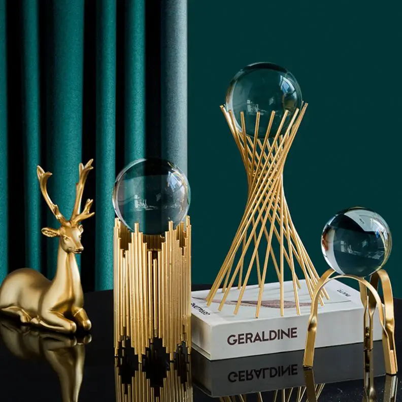 spøgelse retning foredrag Wholesale Interior Modern Nordic Table Gold Office Accessories Pieces  Luxury Room Crystal Ball Decoration Ornaments Other Home Decor From  m.alibaba.com