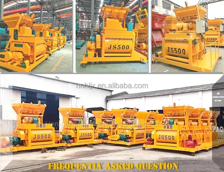 Js Series 750 Litres Double Spiral Twin Shaft Concrete Mixer Forced